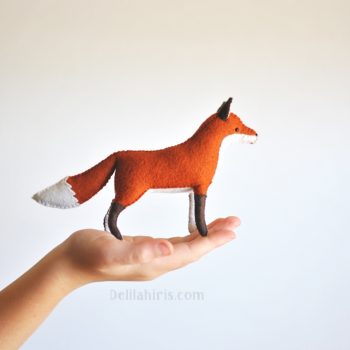 stuffed felt fox pattern