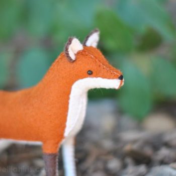stuffed felt fox pattern