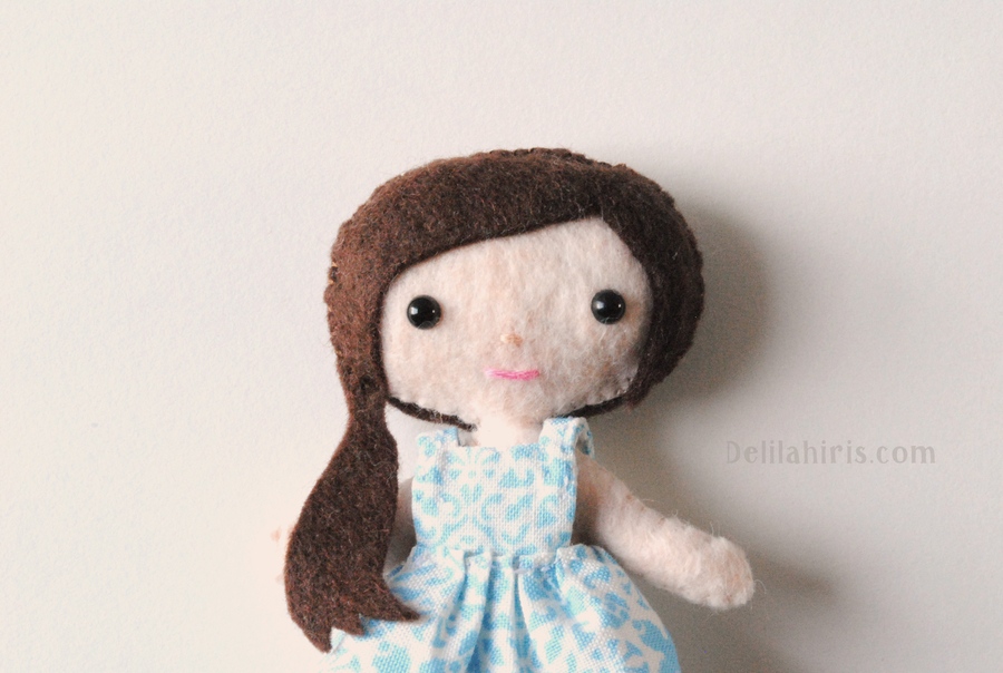 Ready to ship! Felted Flower Girl Doll Waldorf  inspired felted doll
