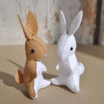 felt bunny sewing pattern