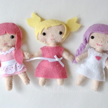 sewing felt dolls kit