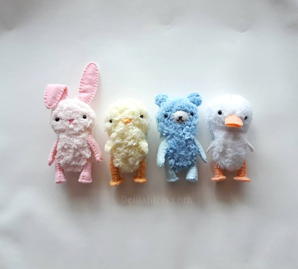 mini jointed teddy bear pattern