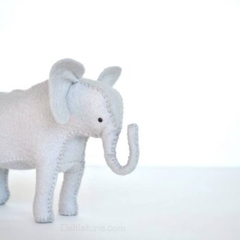 felt stuffed elephant