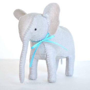 felt stuffed elephant pattern