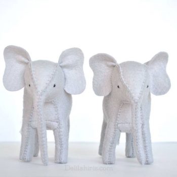 felt elephant pattern