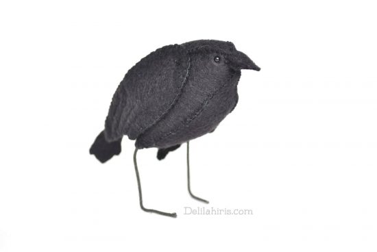felt raven sewing pattern