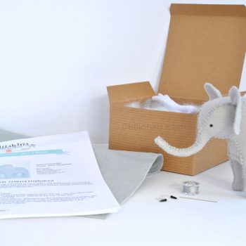 stuffed elephant sewing kit