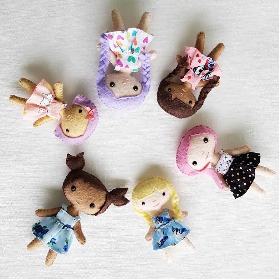 wool felt dolls