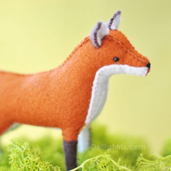 felt fox sewing tutorial