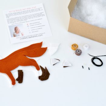 felt fox kit make your own stuffed animals