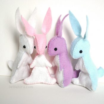 felt bunny sewing pattern