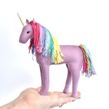 rainbow unicorn stuffed animal kit