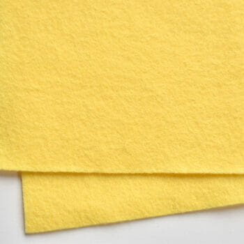 banana cream wool felt