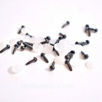 3mm black doll eyes