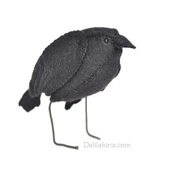 felt black bird crow raven