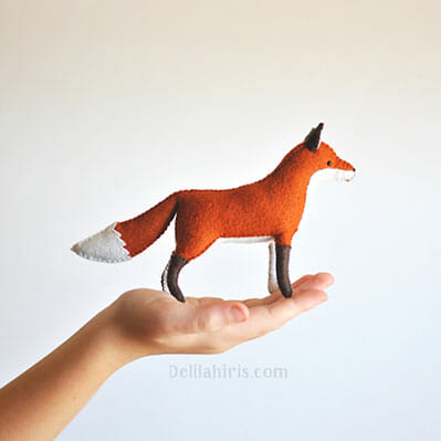 felt fox pattern