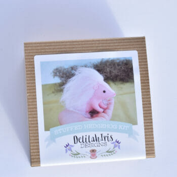 hedgehog hand sewing stuffed animal kit