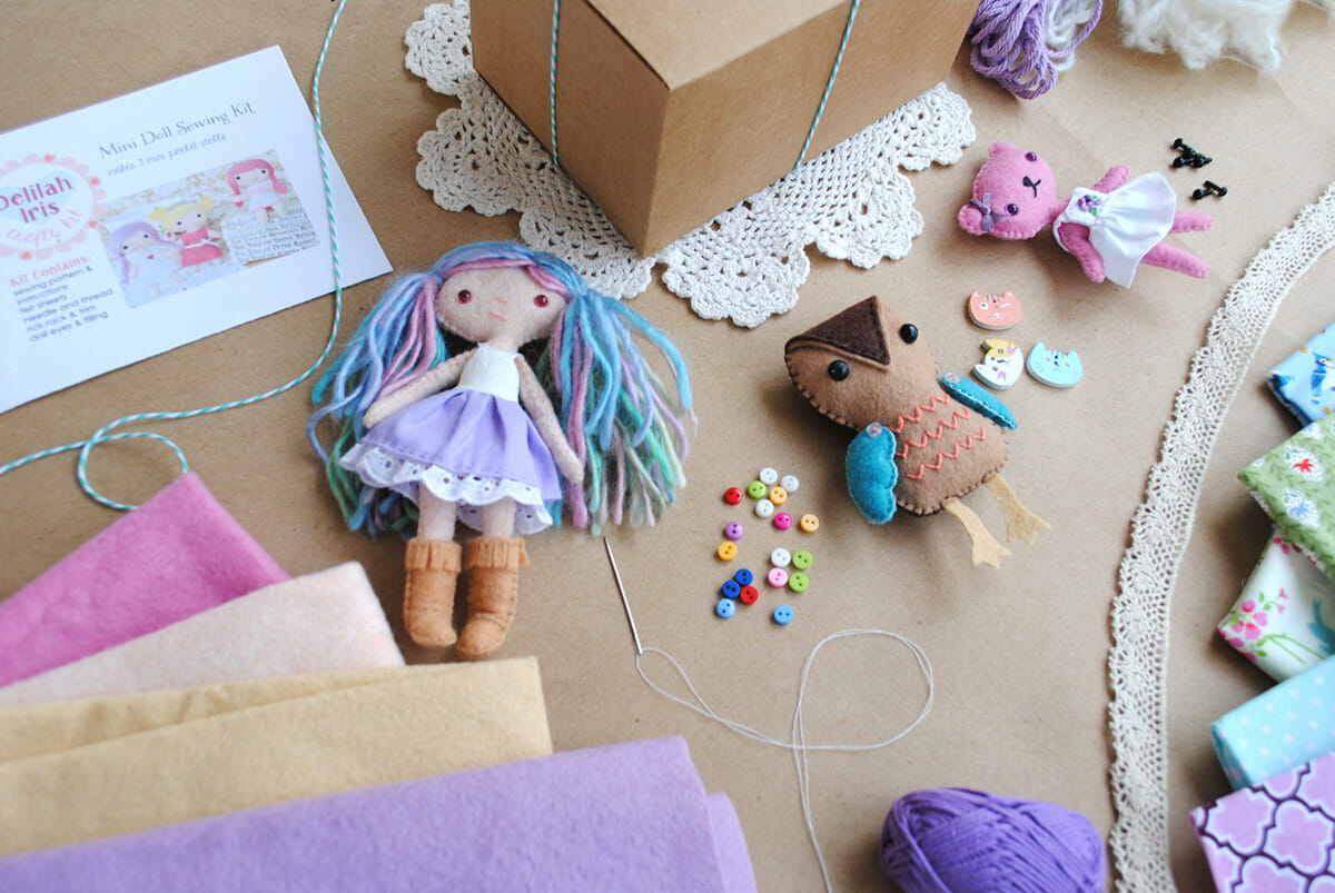 DIY Felt Craft Kits, Make Fun Stuffed Animals and Dolls
