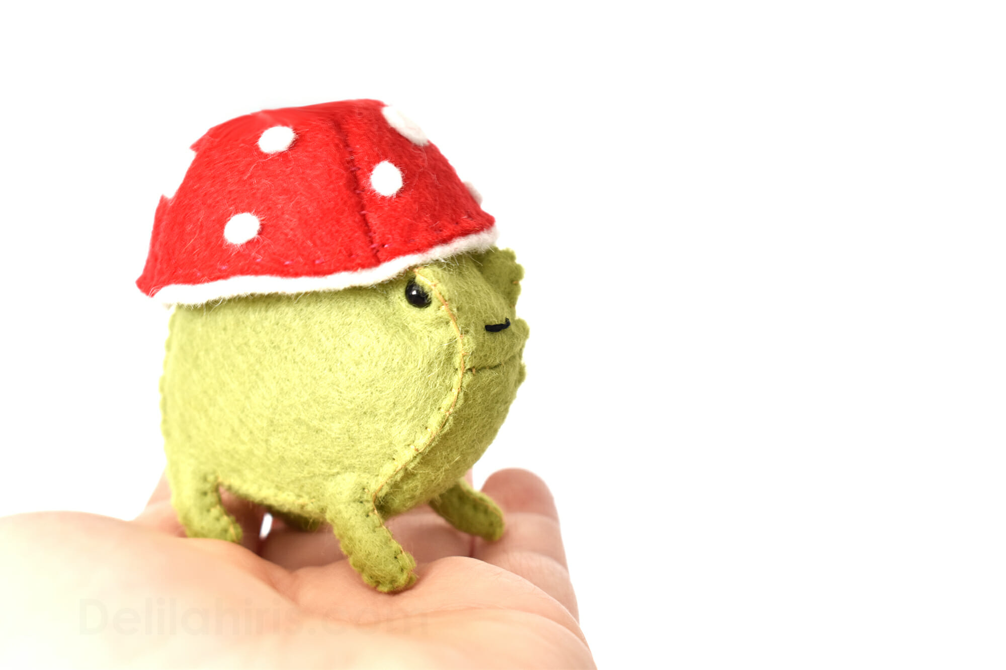 Felt Stuffed Mushroom Frog Delilah