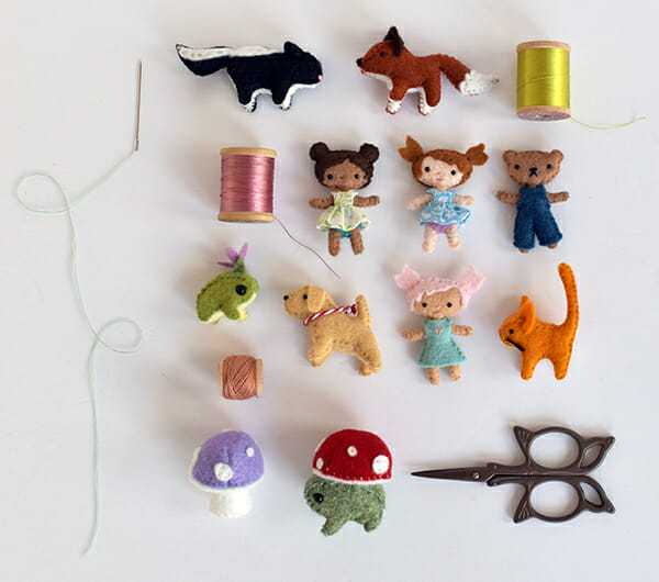 DIY Tiny Felt Animal Tutorial Book by Delilah Iris