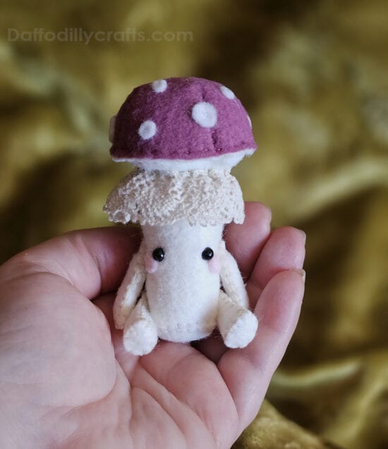 felt mushroom doll