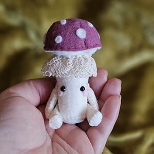 felt mushroom doll