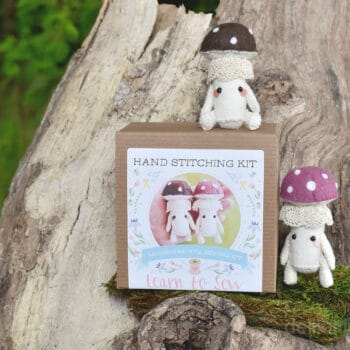 mushroom doll sewing kit