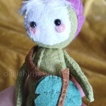 felt pixie doll