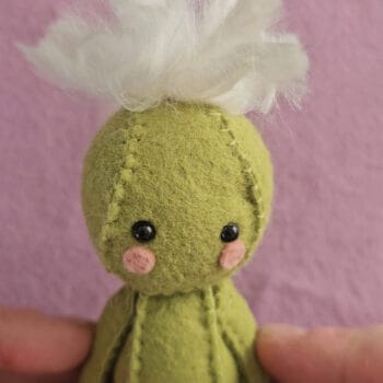 thistle flower fairy doll